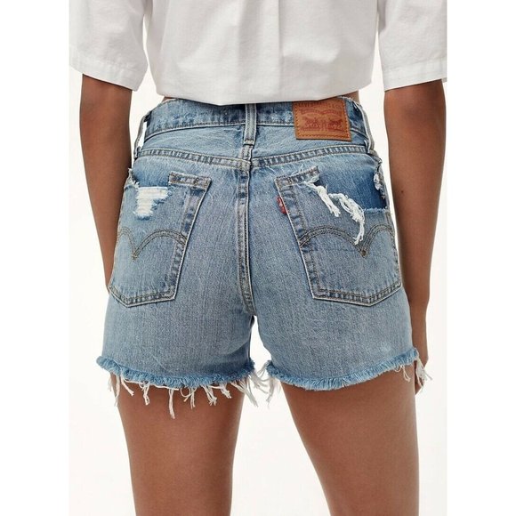 wedgie denim shorts